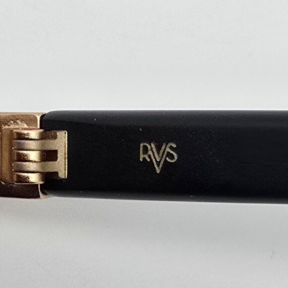 RVS Eyewear Jack Matte Black Frame Gold Mirror Lens Sunglasses Japan 46-23-135 main image 5